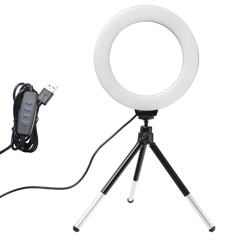 Photography Lighting Circle - 6inch Ring Light with Tripod Led