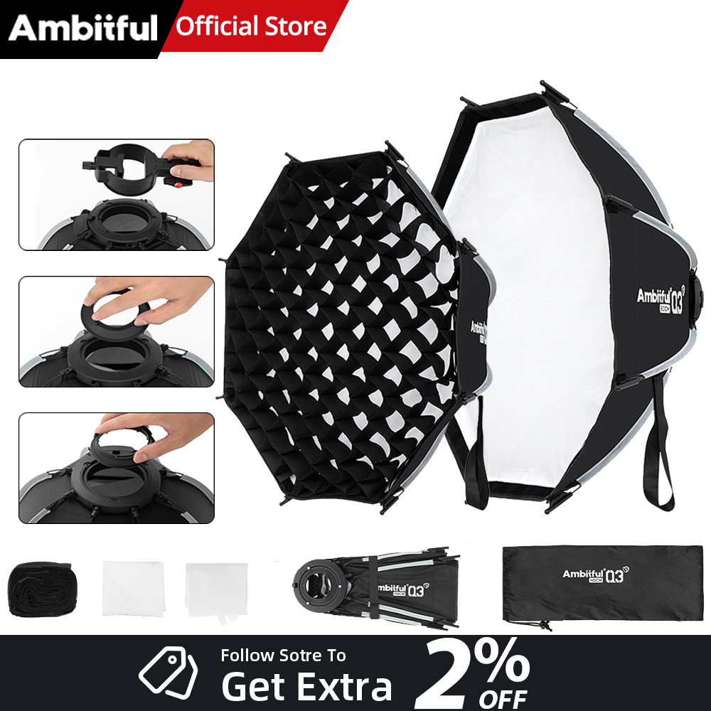 Photography Lighting Softbox - New AMBITFUL Q3 Quick Release Softbox