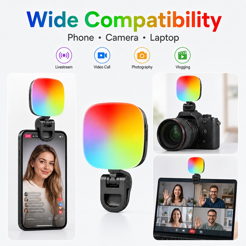 Photography Lighting Rgb - Portable RGB LED Fill Light Pocket