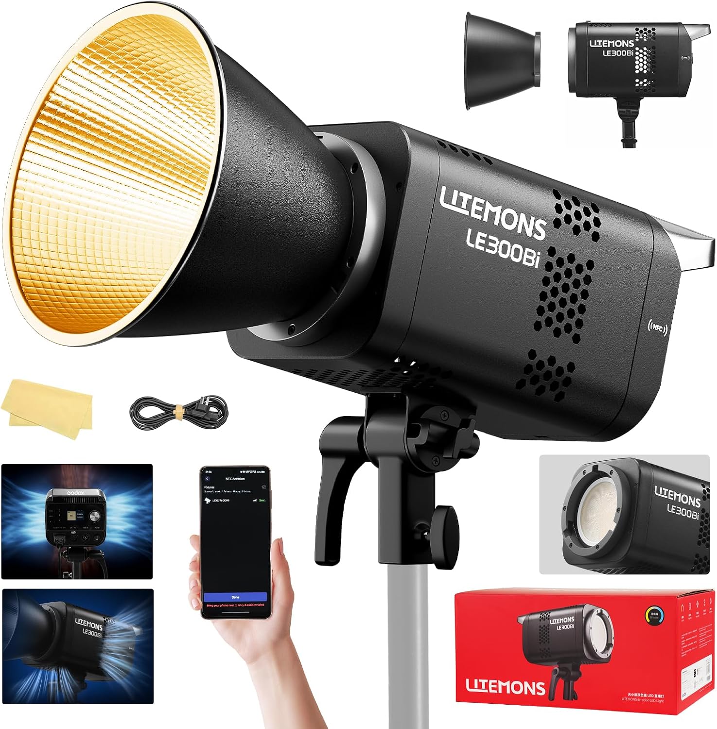 Photography Lighting Rgb - RGB LED Video Lighting Kit, 3-Pack