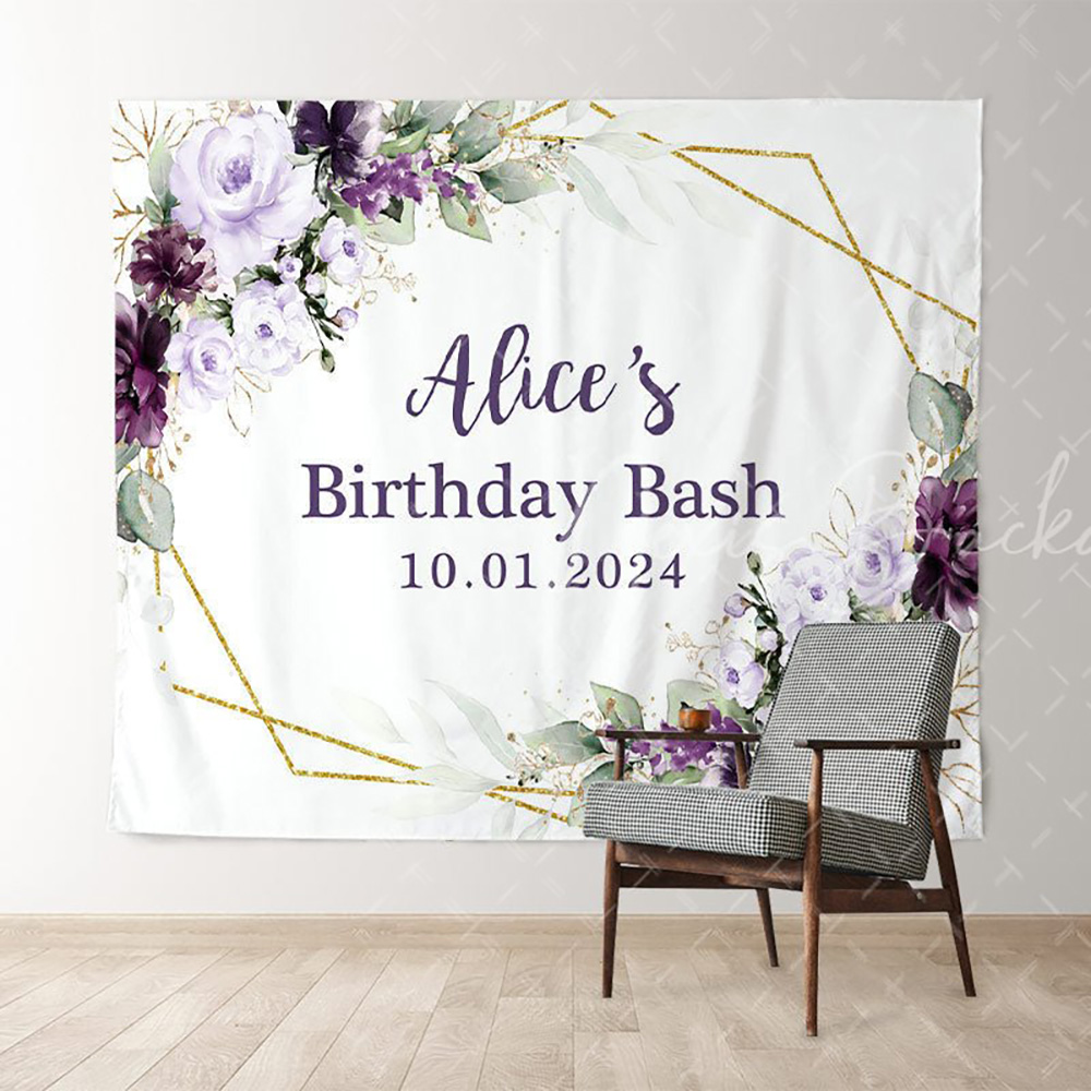 Light Purple Floral White Cust - Photography Lighting Name review and price