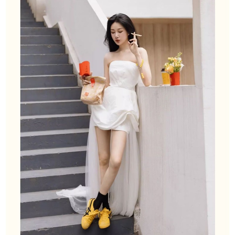 French White Strapless Morning - Photography And Lighting review and price