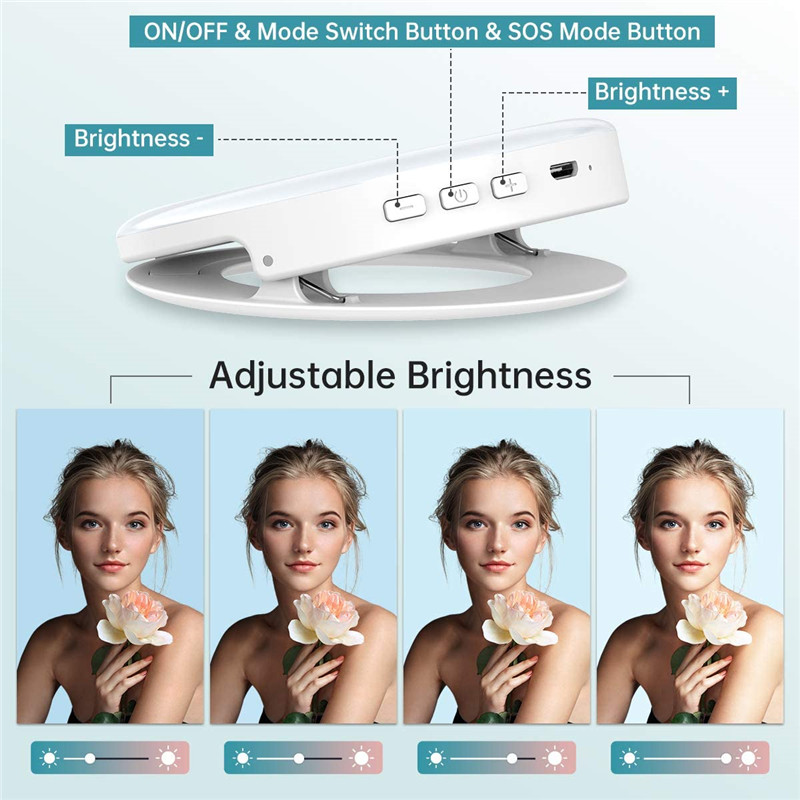 Portable LED Clip Ring Light 4 - Photography Lighting Circle review and price