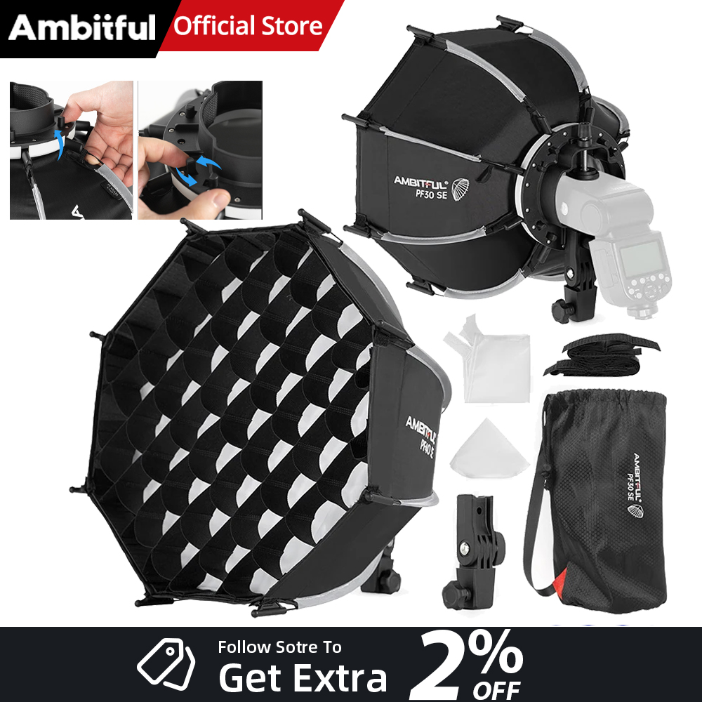 AMBITFUL PF30/PF40 30cm /40cm  - Photography Lighting Softbox review and price