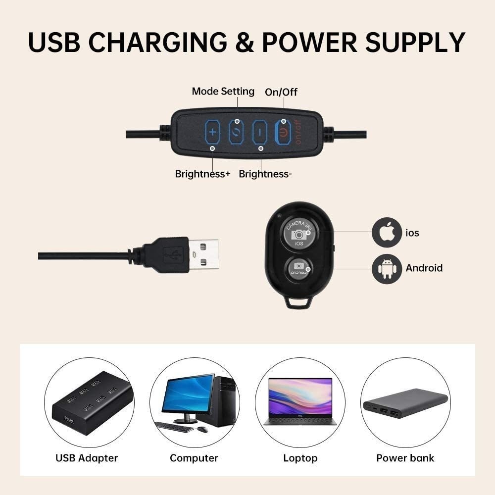 16cm/26cm/30cm LED Selfie Ring - Photography Lighting Circle review and price