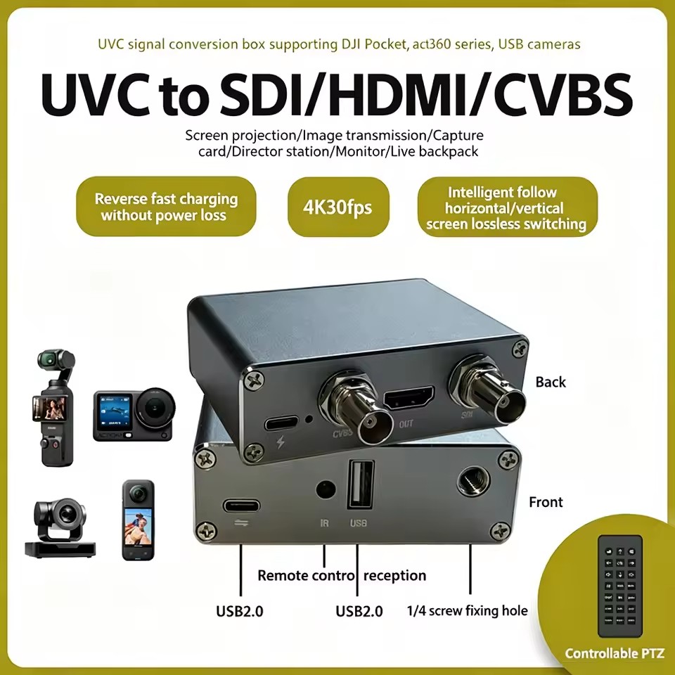 4K UVC To SDI HDMI CVBS Conver - Insta360 Camera X3 review and price