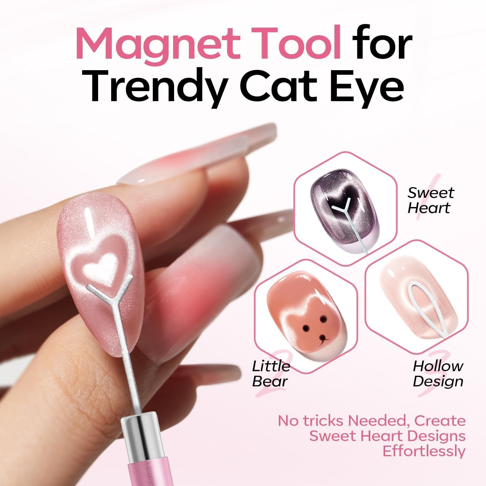 4pcs Cat Eye Nail Magnet Tool  - Photography Lighting Gel review and price