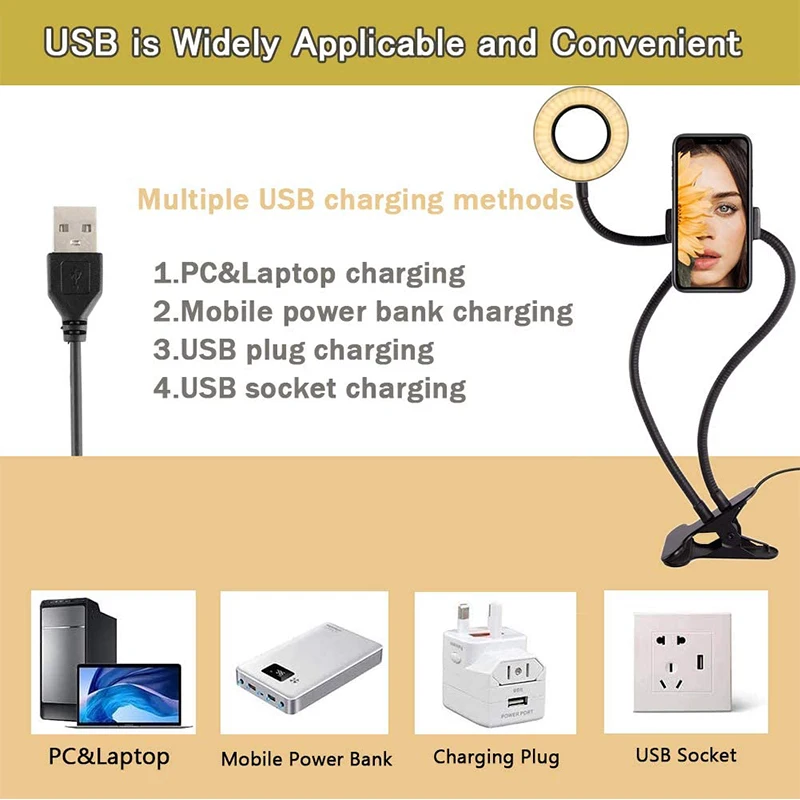 Universal Selfie Ring Light wi - Photography Lighting Circle review and price