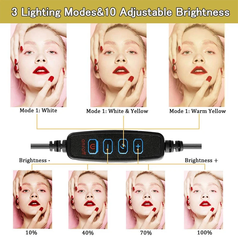 Universal Selfie Ring Light wi - Photography Lighting Circle review and price