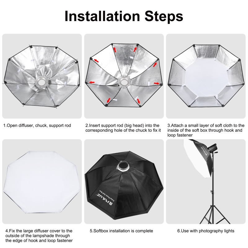 PULUZ 95cm Octagon Photography - Photography Lighting Softbox review and price