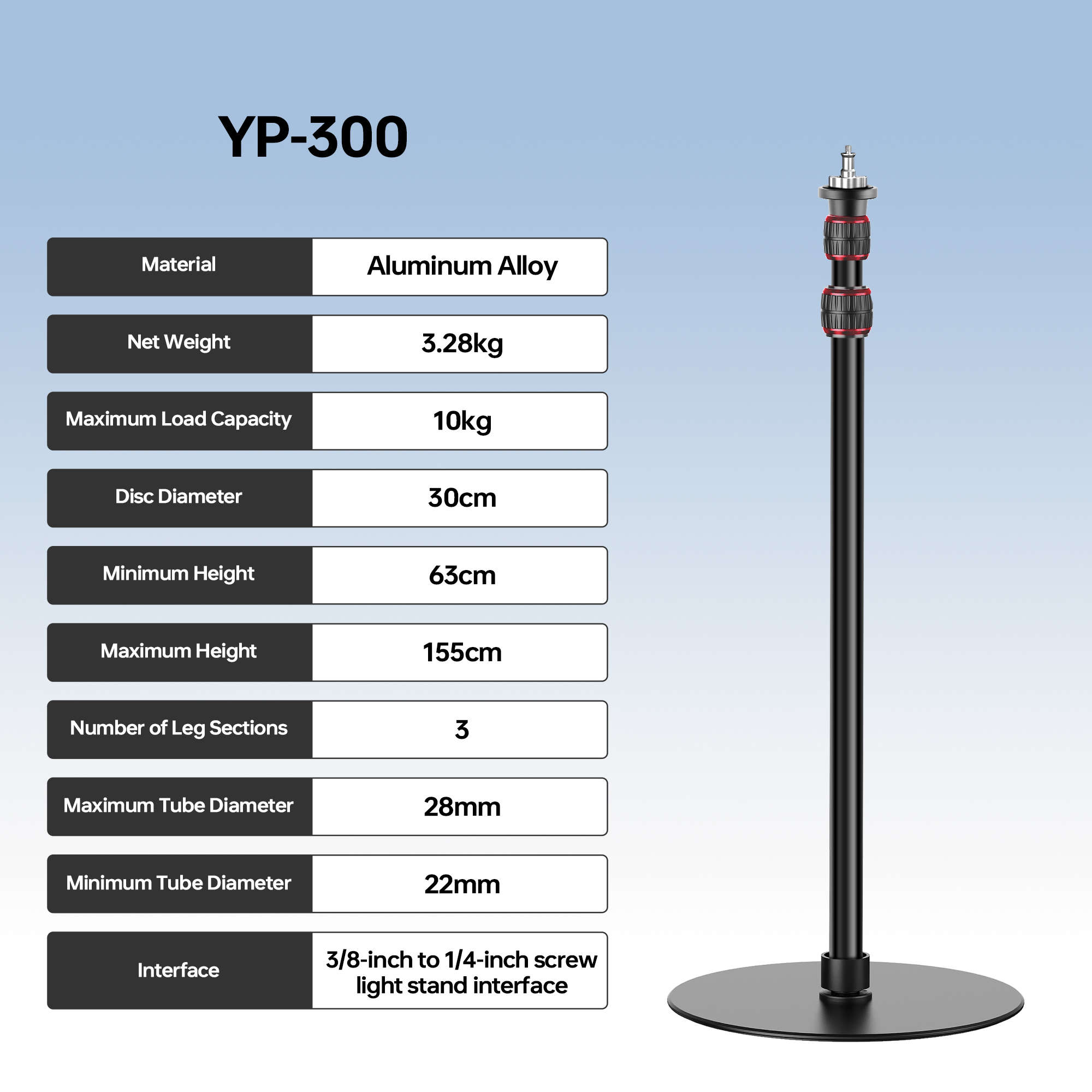 Manbily YP300 1.55M Round base - Photography Lighting Softbox review and price