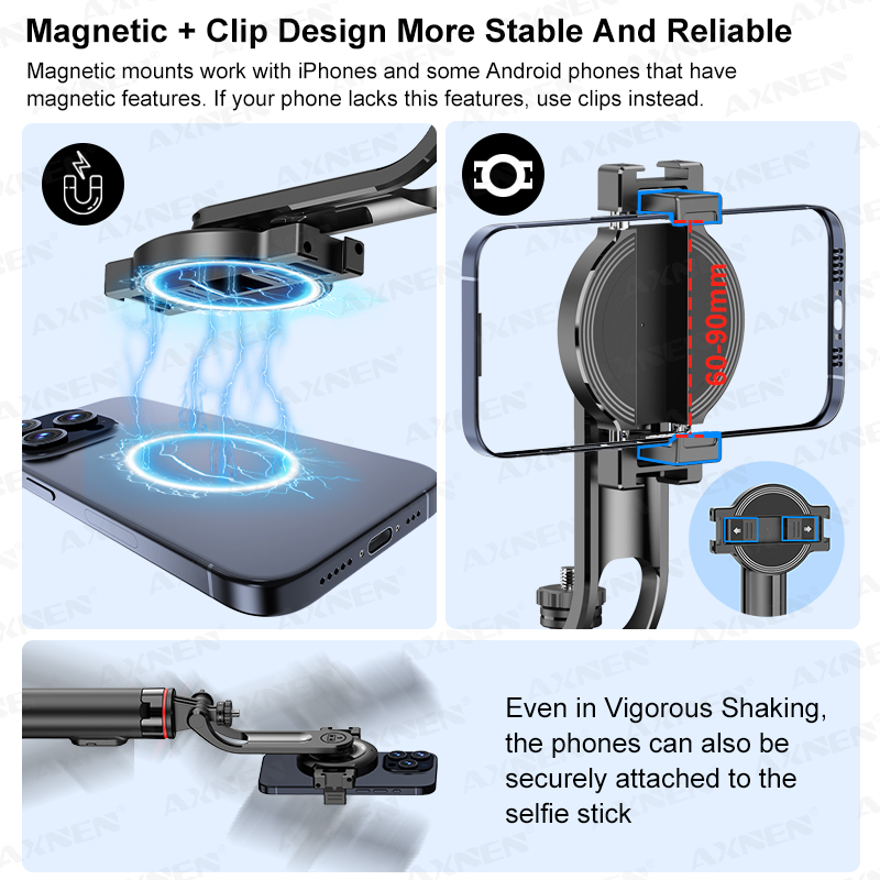 AXNEN C20 Magnetic Selfie Stic - Photography Lighting Circle review and price