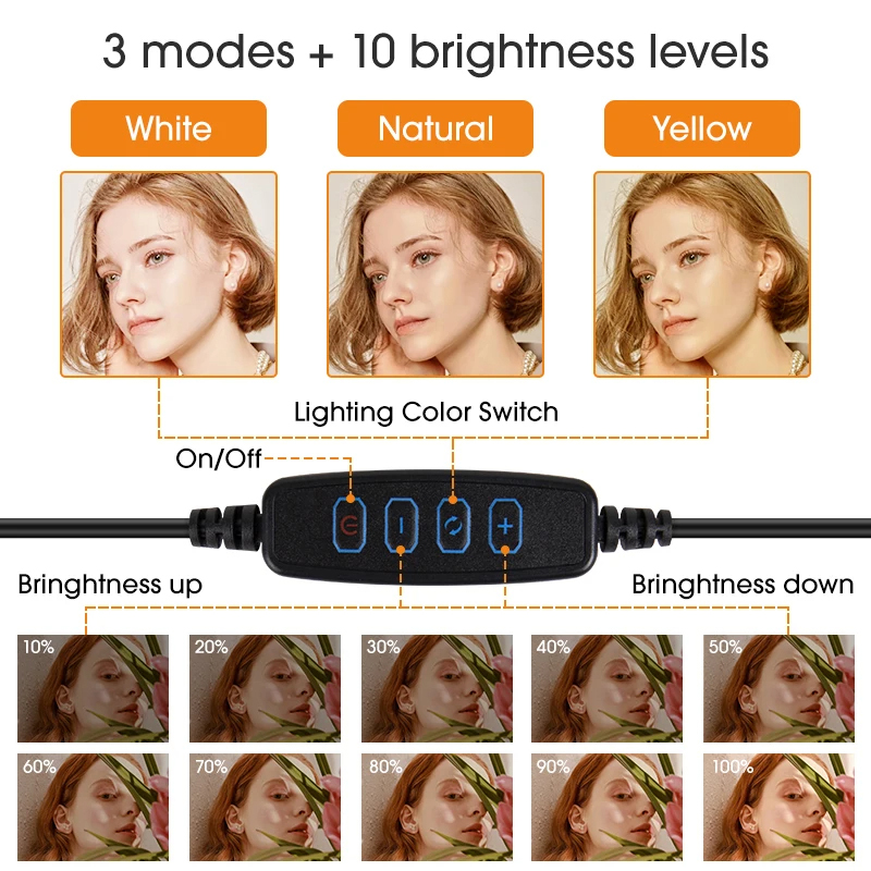 10 inch LED Selfie Ring Light  - Photography Lighting Circle review and price