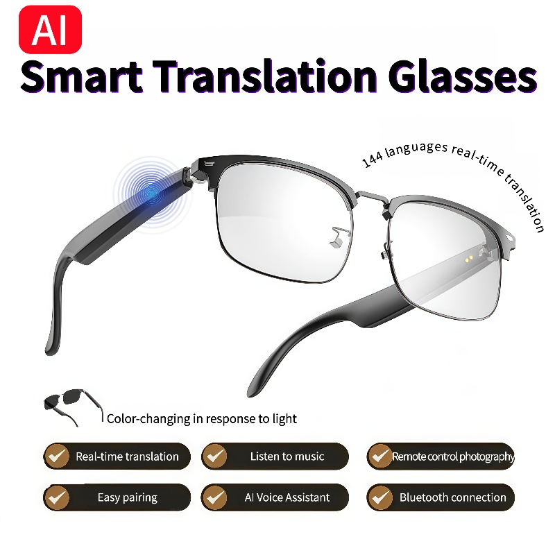 GS13 AI Smart Glasses Color-Ch - Photography Lighting Assistant review and price