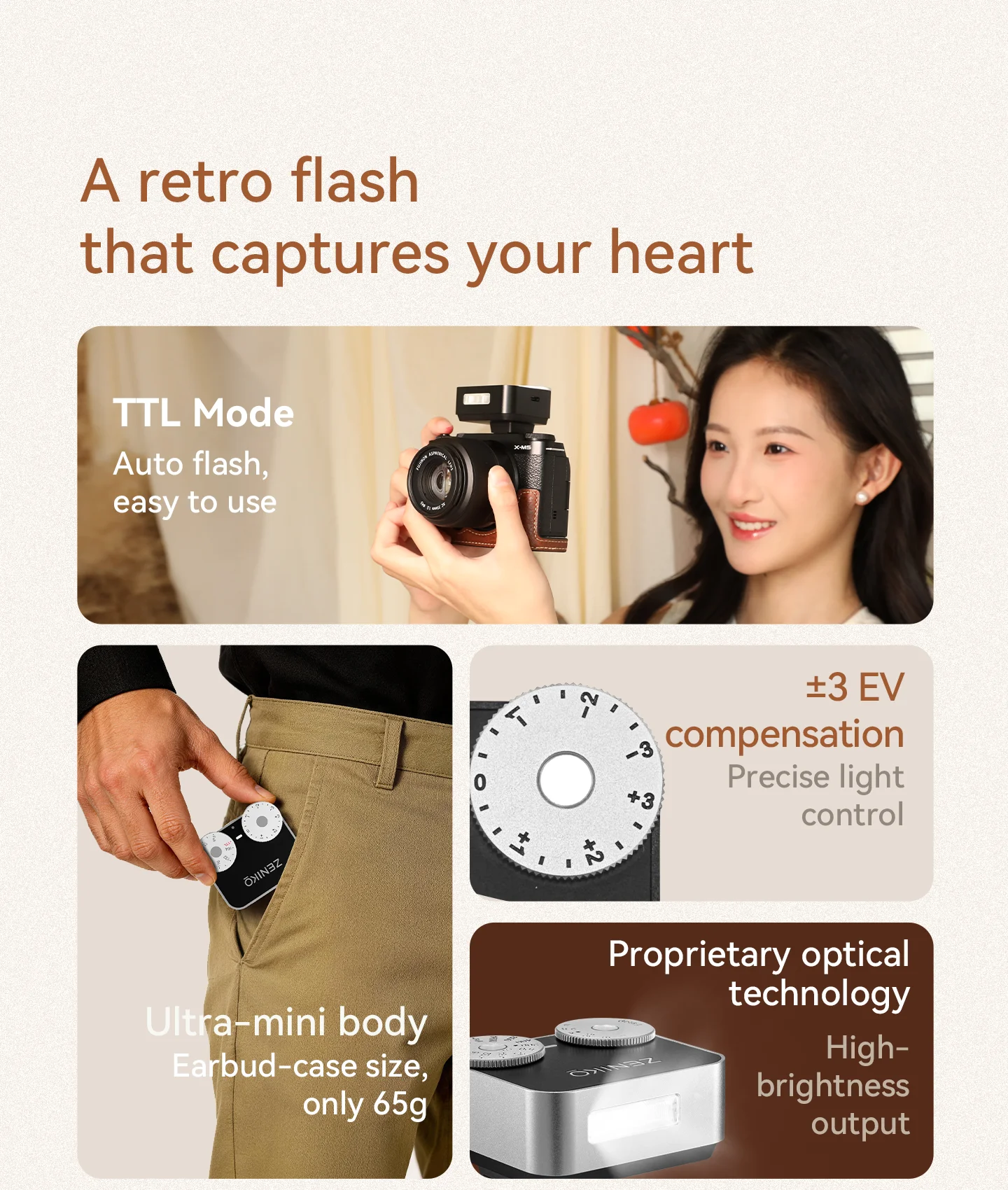 ZENIKO ZT12 Compact Retro TTL  - Photography Lighting Brands review and price