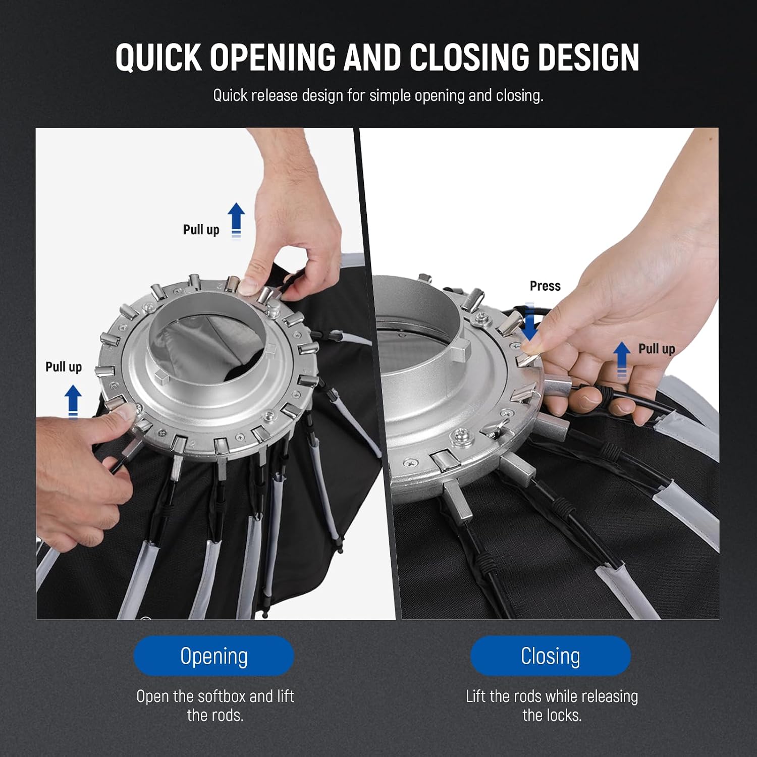 Parabolic Softbox with Bowens  - Photography Lighting Softbox review and price