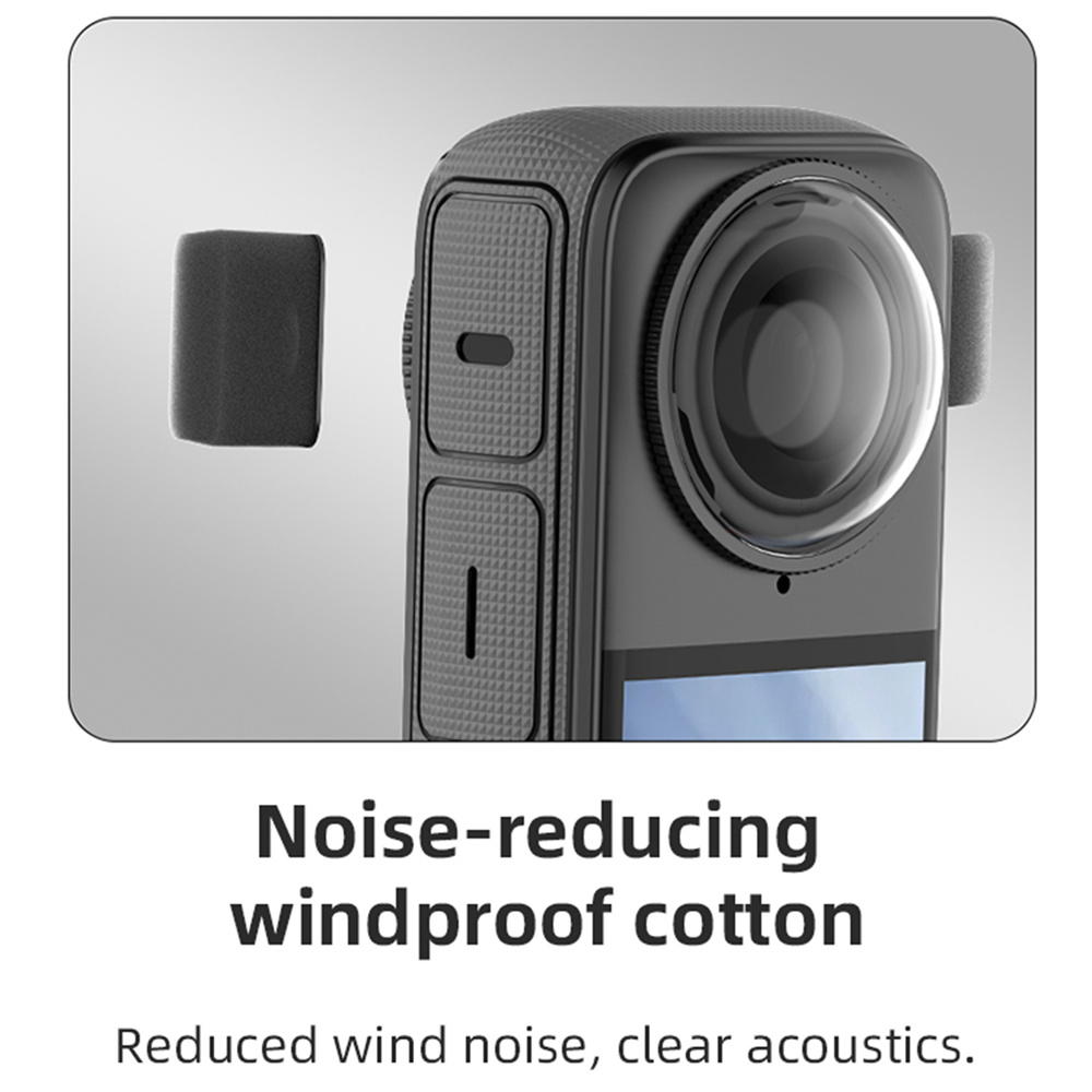 6Pcs Mic Windscreen For Insta3 - Insta360 Camera X3 review and price