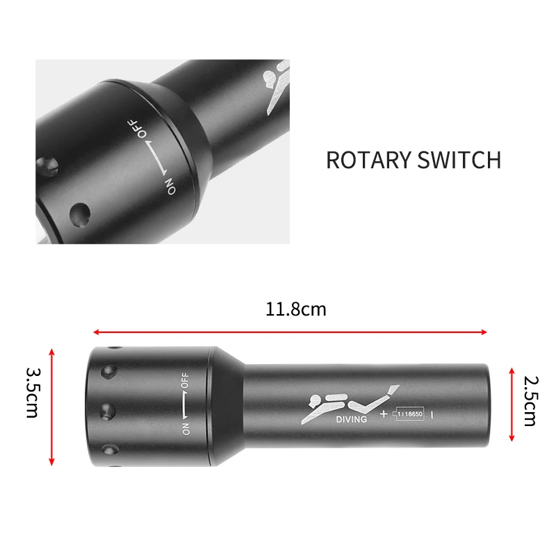 New T6 LED Diving Torch Long-R - Photography And Lighting review and price