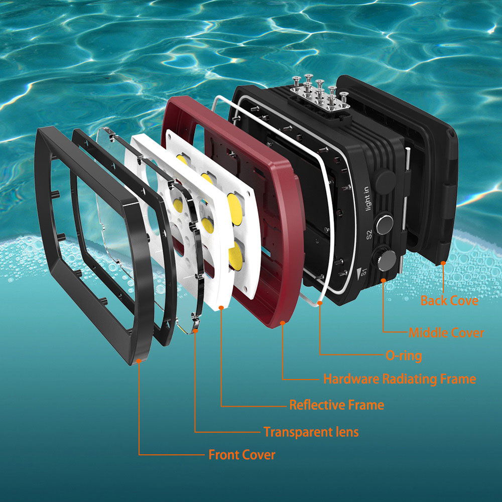 Seafrogs Aluminum LED Diving L - Photography Lighting Brands review and price