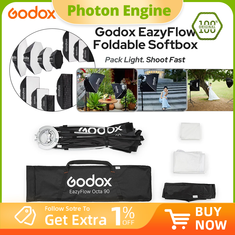 Godox EazyFlow series Foldable - Photography Lighting Softbox review and price